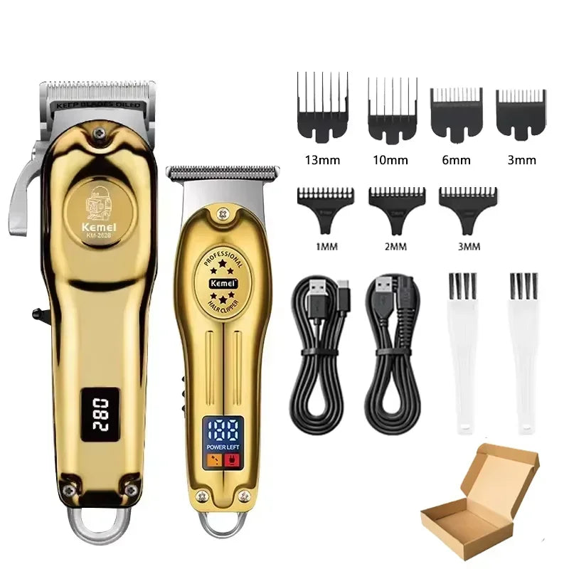 Kemei Hair Clippers Beard Clipper Rechargeable Men's Shaver Electric Hair Trimmer Kit Men KM-2628 KM-678 KM-2024 Hair Clipper