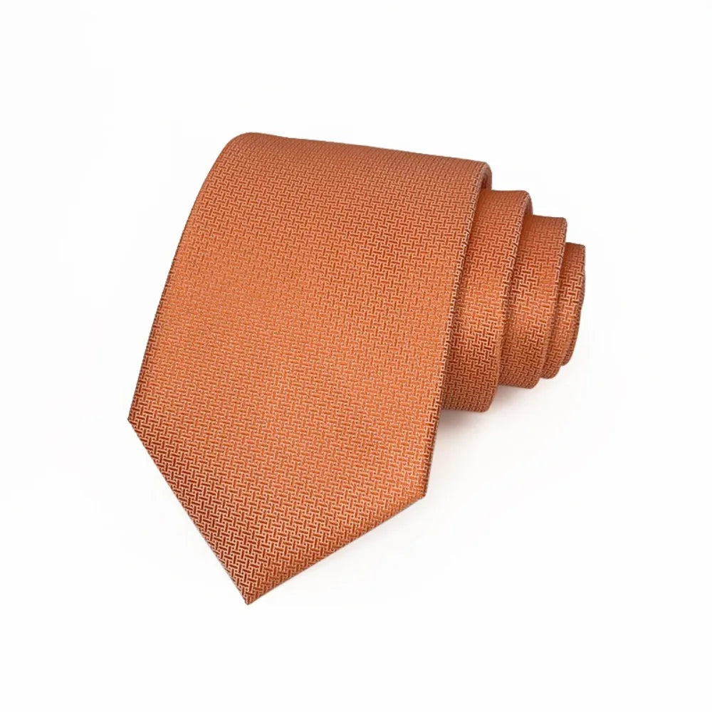 8cm Width Striped Neck Ties Solid Color Trendy Gentlemen Mens Necktie Black Gray Elegant Men's Wedding Tie Clothing Accessories