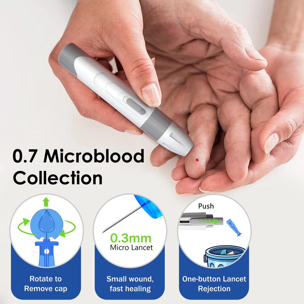 G-425-2 Linksun Blood Glucose Meter 50/100pcs Test Strips Medical Diabetes Testing Device Blood Sugar Digital Glucometer Monitor