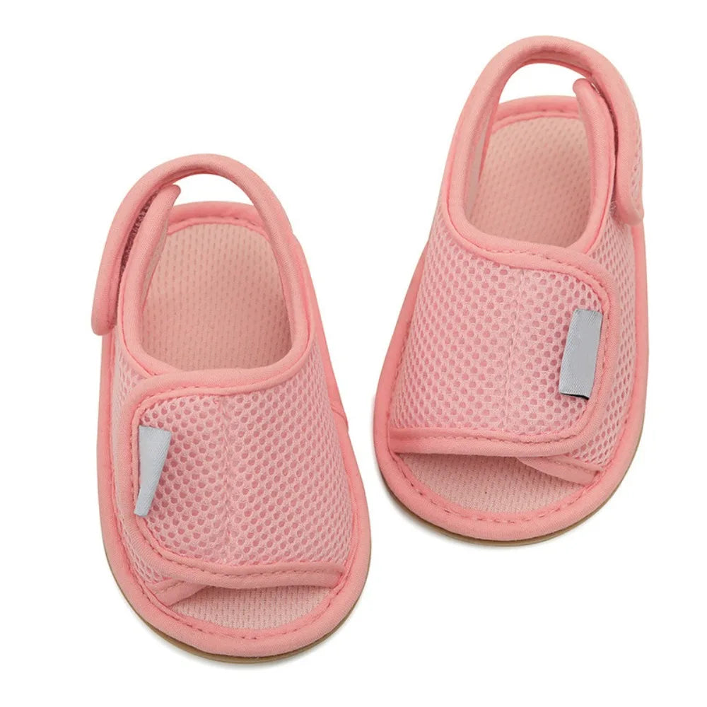 Non-Slip Rubber Sole Baby Sandals Breathable Soft Sole First Walker Shoes Multiple Colors Lightweight Outdoor Sandals Newborn