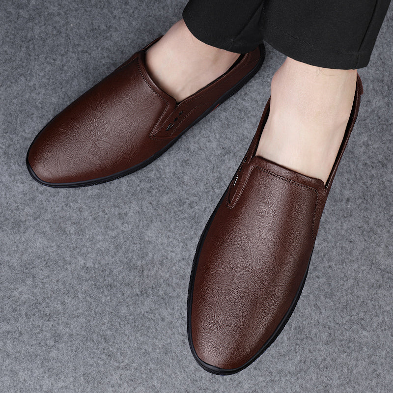 Leather Men Casual Shoes Breathable Soft Sole Office Loafers Shoes Men Designer Shoes Men Italian Brand Moccasins Zapatos Hombre