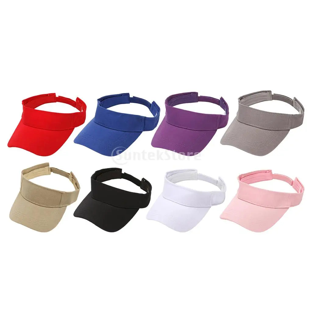 Sun Visor Hat Unisex Golf Tennis Summer Beach Running Sports Empty Top