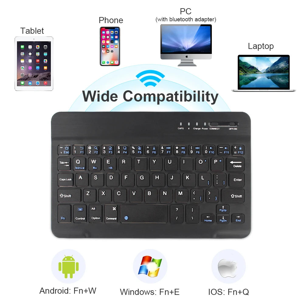 Bluetooth 5.1 Keyboard Wireless Mini Keyboard 200mAh Rechargeable Keyboard Gaming Keyboard for Laptop Tablet Android iOS Windows