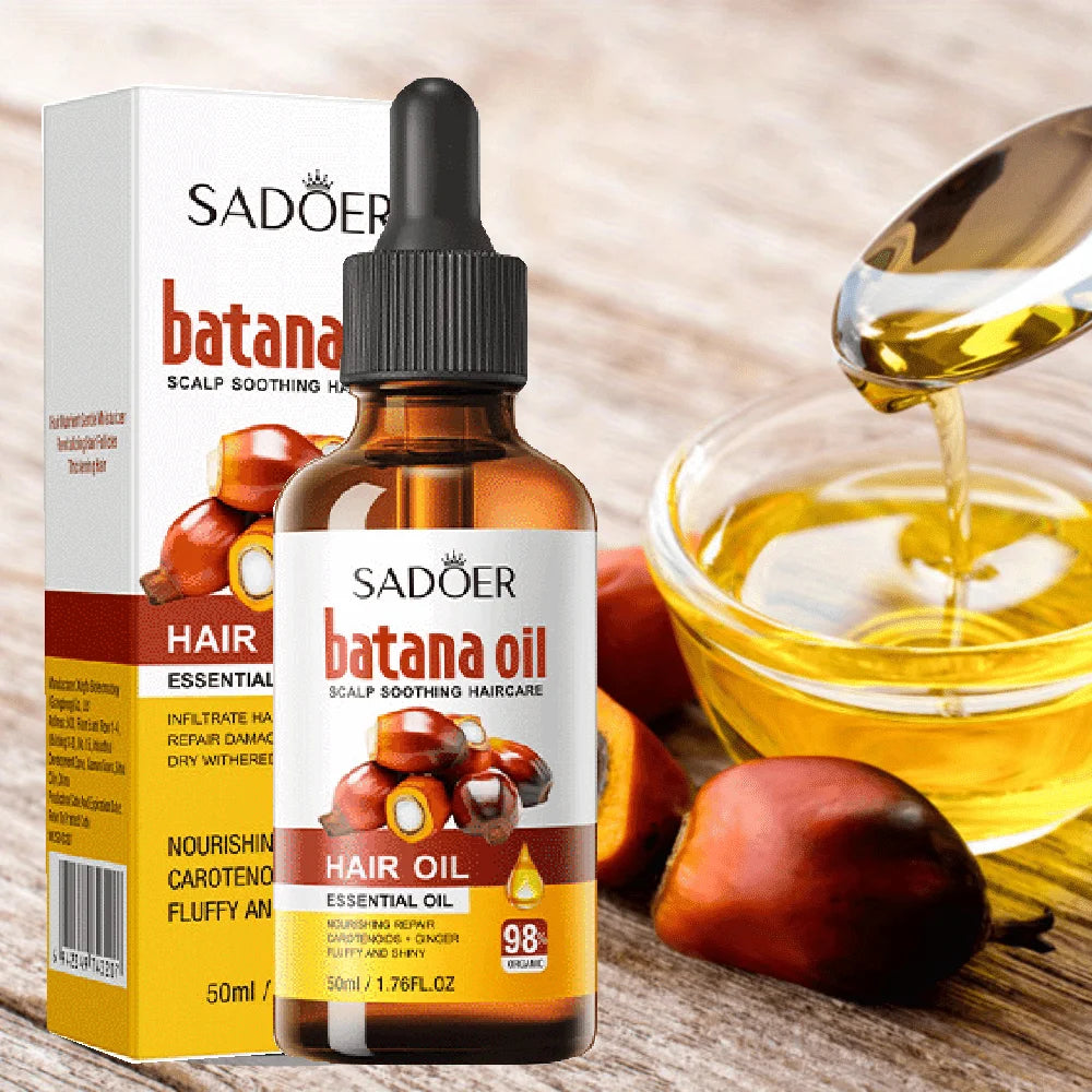 Batana Hair Growth Oil Follicle Activator Hair Loss Treatment Bald Spot Regrowth Scalp Root Repair Fuller Thicker Hair Men Women