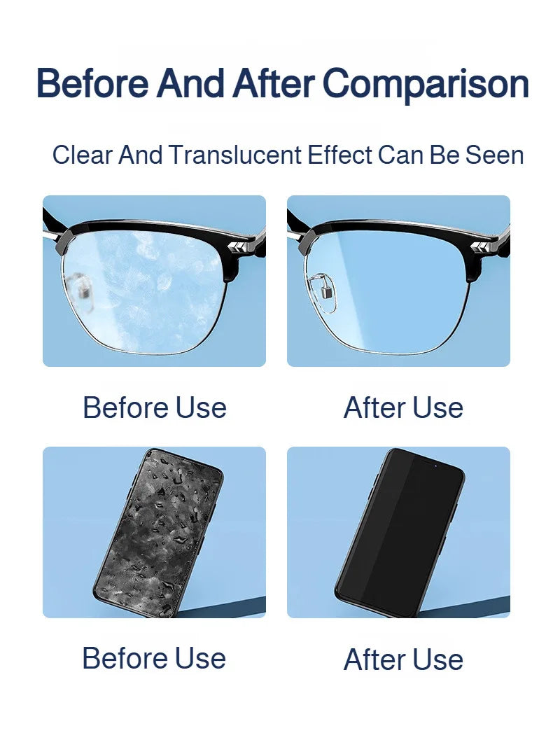 Eyeglass cleaning solution, eyeglass care liquid, frame and lens cleaner, computer screen cleaner