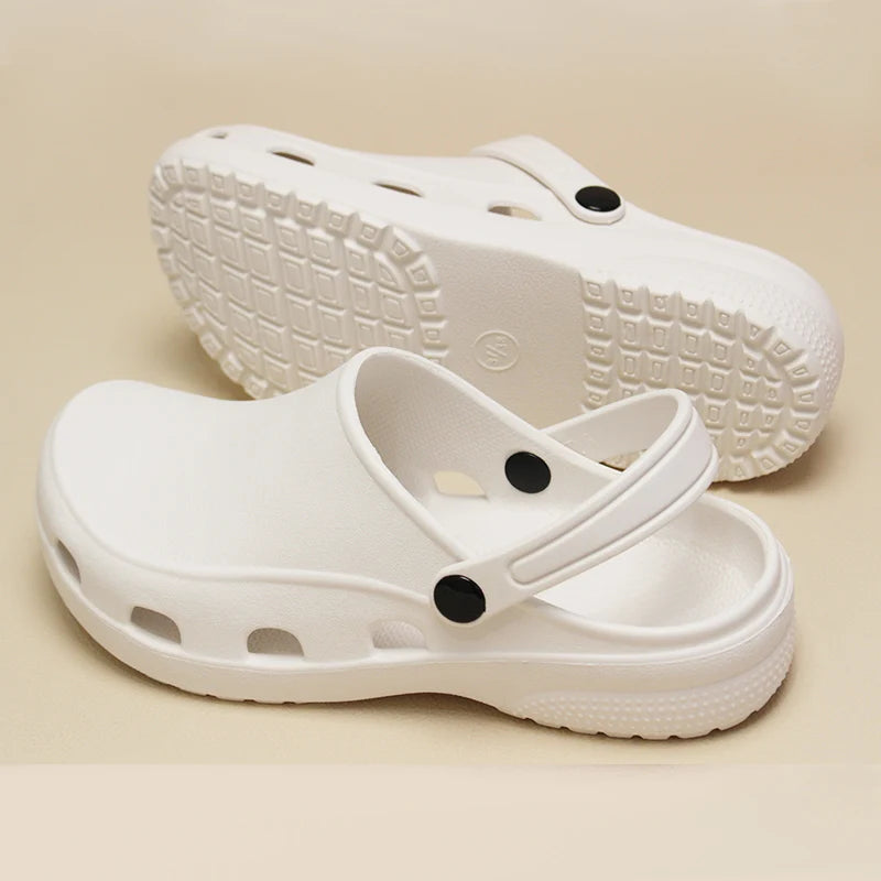 Professional Scrubs Clogs Ultra Light Nurse Work Shoes Anti Slip Pediatric Slippers Breathable Dentist Nursing Shoes 5X03-04