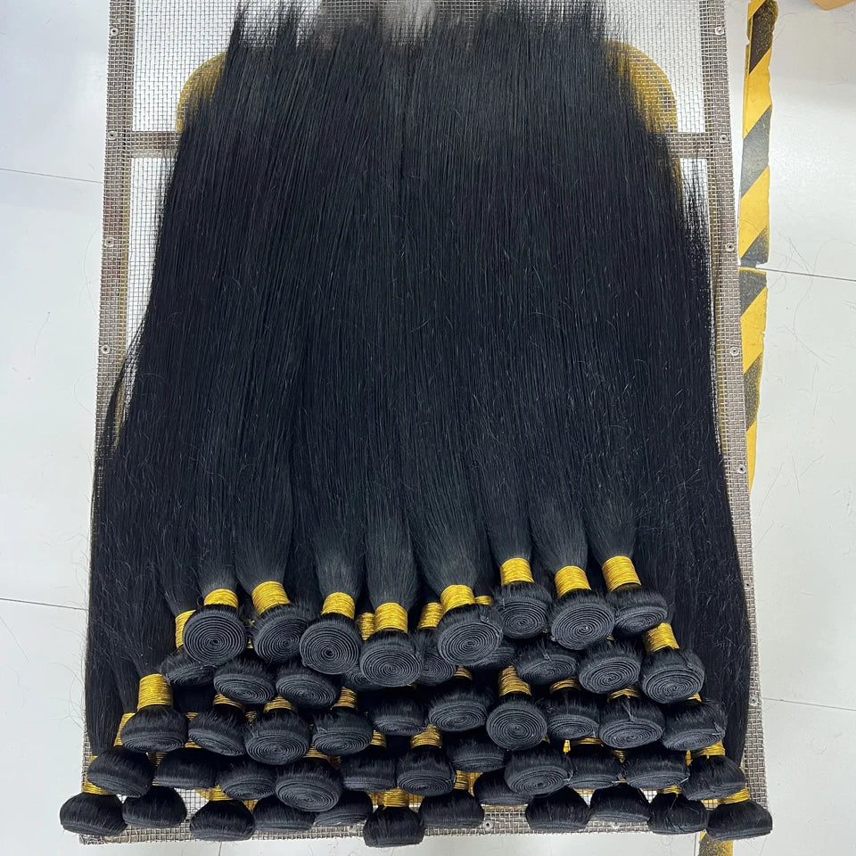 Straight Human Hair Bundles 100% Human Hair 32 40 Inch Bundles Human Hair Extensions Burmese Raw Human Hair 1/2/3/4 Bundles
