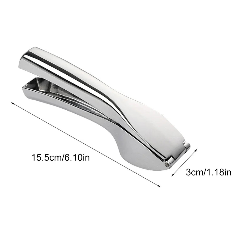 Garlic Press Stainless Steel Garlic Mincer Garlic Crusher Detachable Easy to Squeeze and Clean Kitchen Tools for Fine Garlic