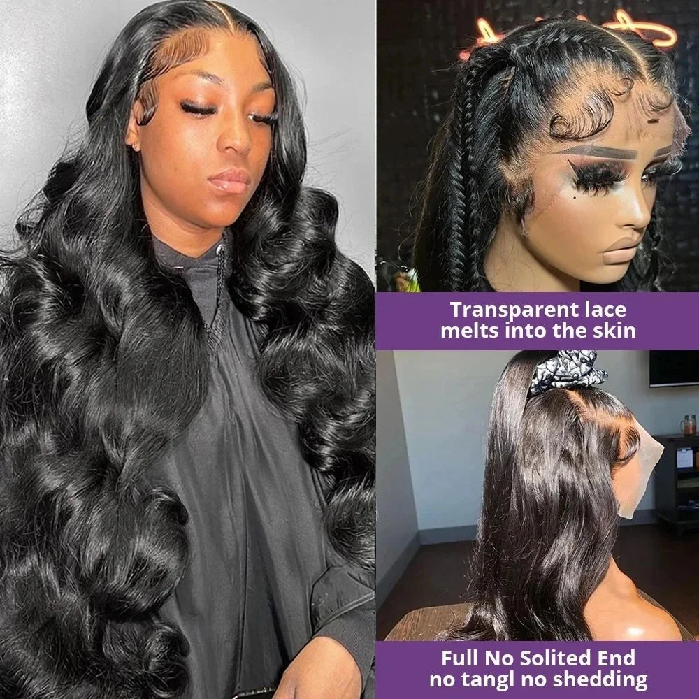 250 Density Body Wave 13x6 Hd Lace Frontal Wig Human Hair 13x4 Hd Pre Plucked Lace Wigs For Women 360 Full Lace Front Hair Wigs