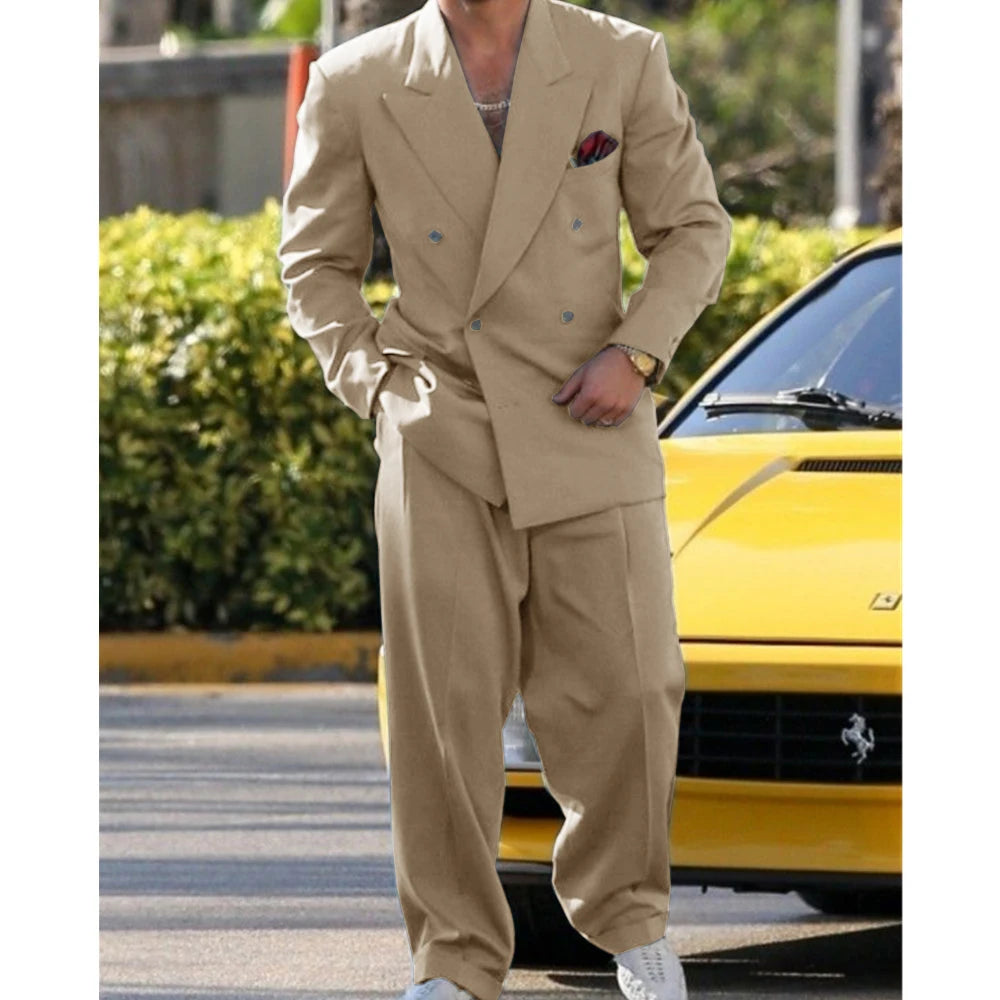 Man Formal Suits for Men Suit Set Wedding Luxury  Fashion Suit Dress  2 Piece Modern Men's Suits