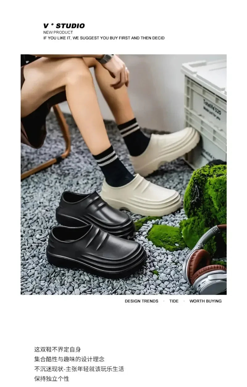 Women's and men's Waterproof Shoes for Summer Spring and Autumn Couple's Kitchen Chef Shoes Nurse Teacher work shoes Man Sandals