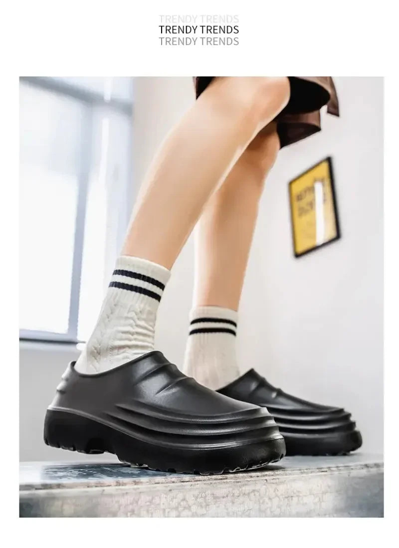 Women's and men's Waterproof Shoes for Summer Spring and Autumn Couple's Kitchen Chef Shoes Nurse Teacher work shoes Man Sandals