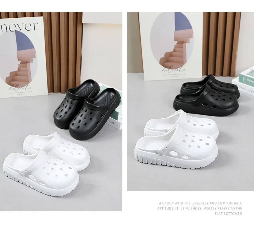 Fashion Sandals Waterproof Slippers Women men Shoes Summer Outdoor Slides Soft Sole Garden Shoes Indoor Nursing Clogs Sandals