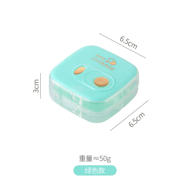 Portable Mini Medicine Organizer Box Daily Three Meals Weekly Seven Days Simple Storage Box for Easy Carry And On-the-Go Use
