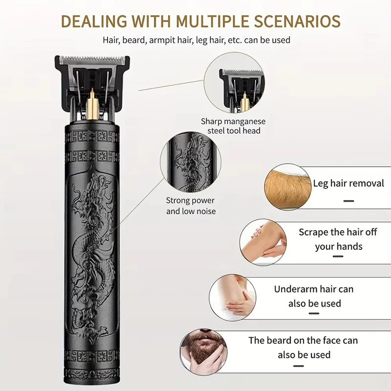 Professional Electric Hair Clipper Kit /Nose Trimmer | USB Charging 0mm Shaver haircut machine for beard Man Valentines Day Gift