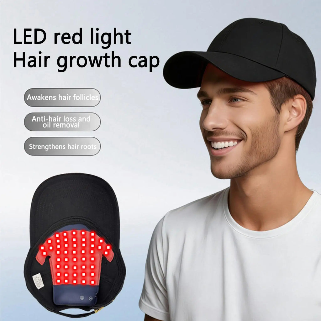 Red Blue Light Hair Growth Cap Hair Growth Device Hair Regrowth Anti Hair Loss Relax Scalp Hair hat LED Red Light Therapy Cap