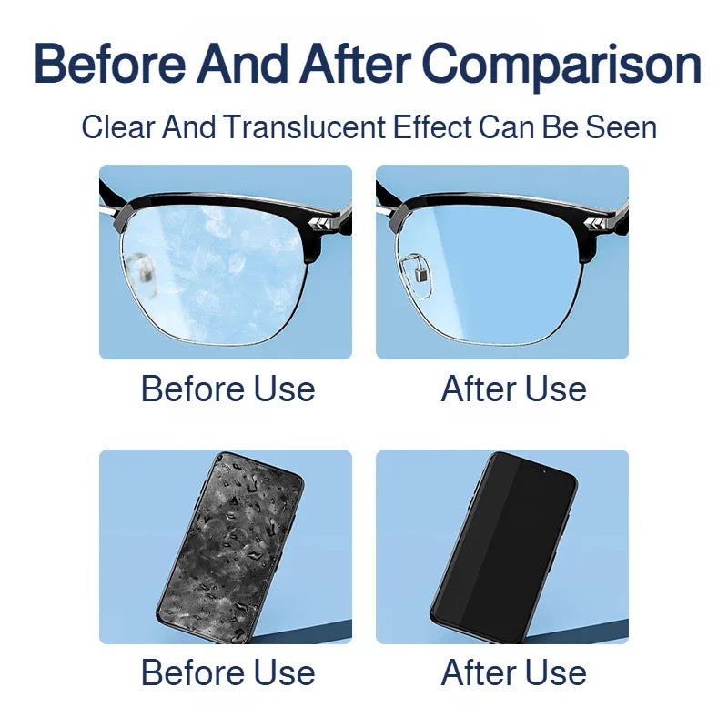 Eyeglass cleaning solution, eyeglass care liquid, frame and lens cleaner, computer screen cleaner