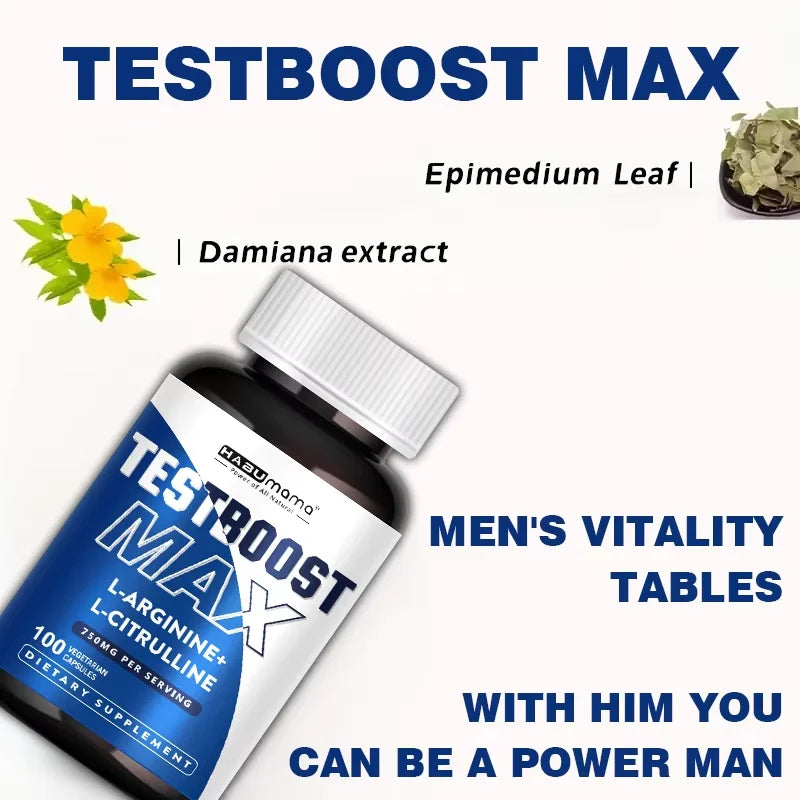 100 Tablets Test Boost Max Enhanced Strength & Firmness for Male Boost Stamina, Performance & Prolonged Results