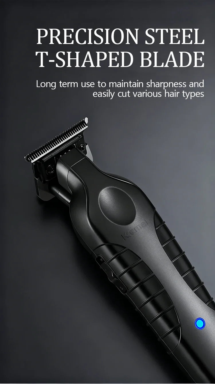 Kemei Electric Hair Clipper KM-2299D with Base Electric Thruster Charging USB Oil Head Carving Hair Clipper for Hair KM-2299