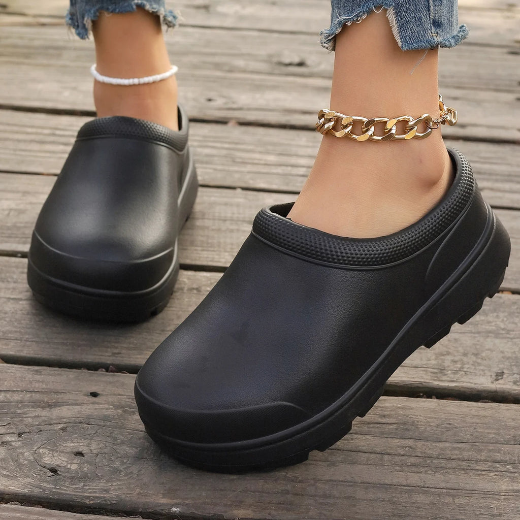 2026 Women's Large Water Shoes Nurse Shoes Chef Work Shoes Garden Shoe Fashion EVA Beach Sandals Kitchen Shoe 35-45