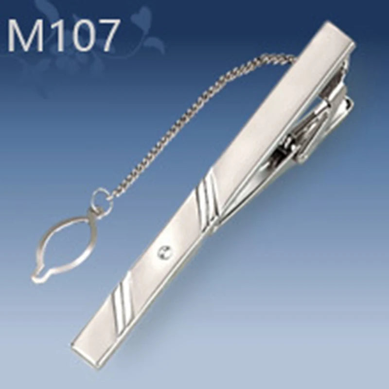 New Tie Clip Fashion Style 1PC Necktie Men Metal Simple Bar Clasp Practical Bowtie Clasp Tie Pin For Mens Gift Accessories