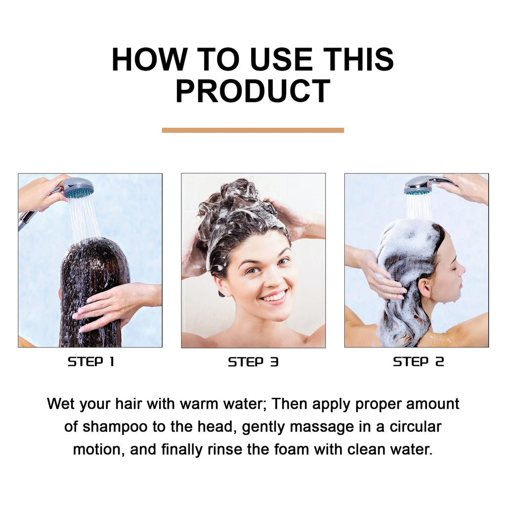 2pcs Anti Baldness Shampoo Thickening Shampoo Root Activator Shampoo Nourish Hair Regrowth for Thinning Hair & Hair Loss Care