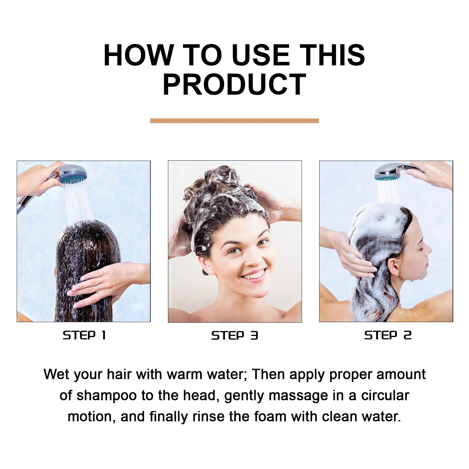 2pcs Anti Baldness Shampoo Thickening Shampoo Root Activator Shampoo Nourish Hair Regrowth for Thinning Hair & Hair Loss Care