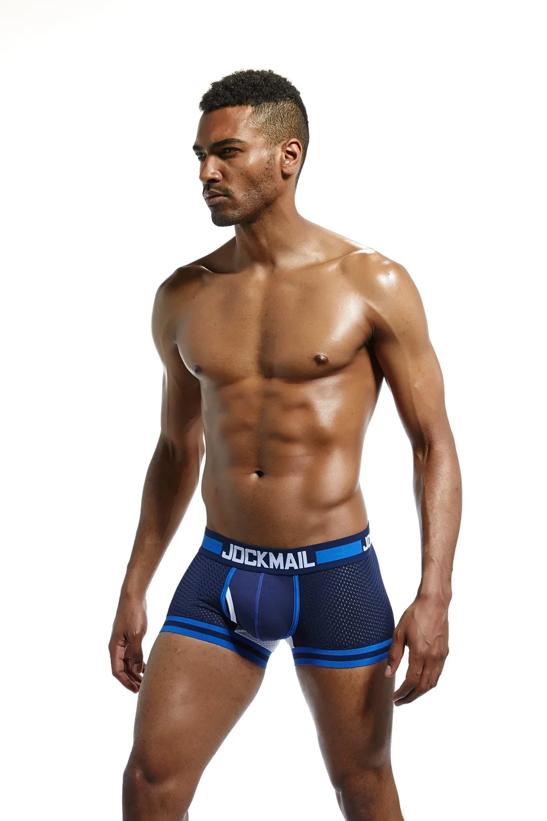 JOCKMAIL Men Underwear Boxes Mesh Quick Drying Ice Silk Breathable Youth Fashion Calzoncillos Sexy Am Gosteren Killer Sansursuz