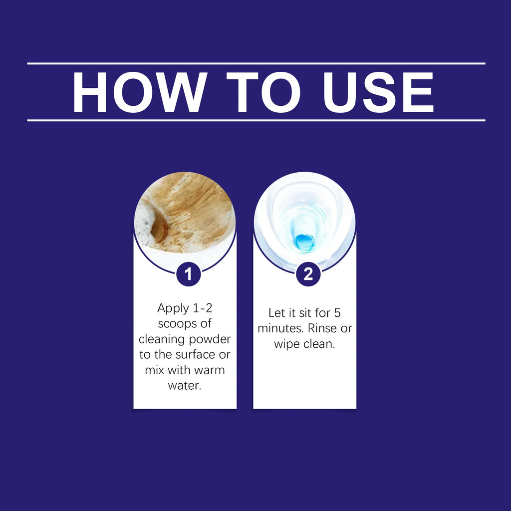 Bathroom Descaling Powder Toilet Deep Cleaner Limescale Remover Water Soluble Cleaning Agent Gentle Surface Polish Home Supplies