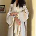 Dubai Abbayas for Women Muslim Dress Open Abayas Fringed Kimono Cardigan Caftan Marocain Femme Robe Dubai Abayo Islamic Clothing