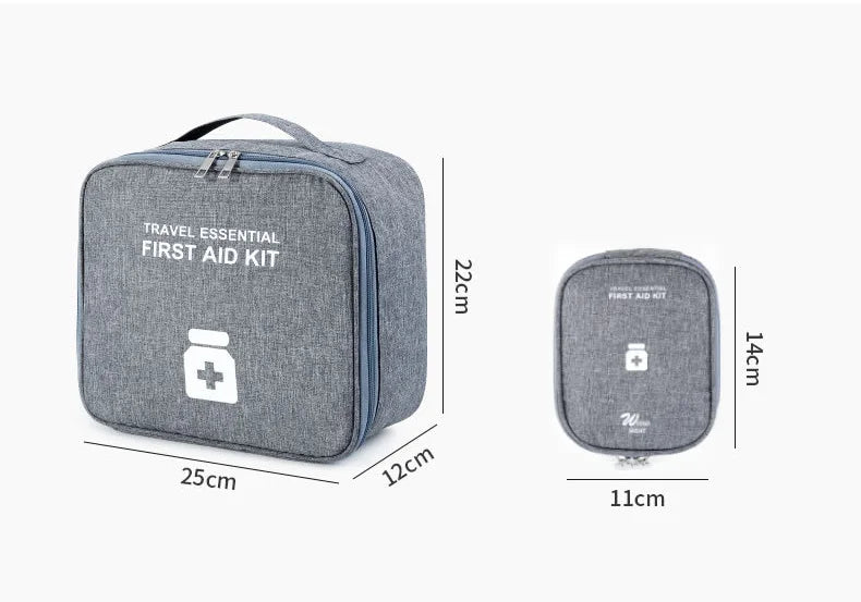 Medicine Bag Home Family First Aid Kit Large Capacity Medicine Organizer Storage Bag Travel Survival Emergency Empty Portable