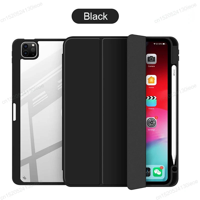 For iPad Pro 11 12.9 Case 2022 2021 2020  Tabet Cover for iPad Pro 11 Air 4 5 10.9 10 10th Generatuon Mini 6 Pencil Holder Cases
