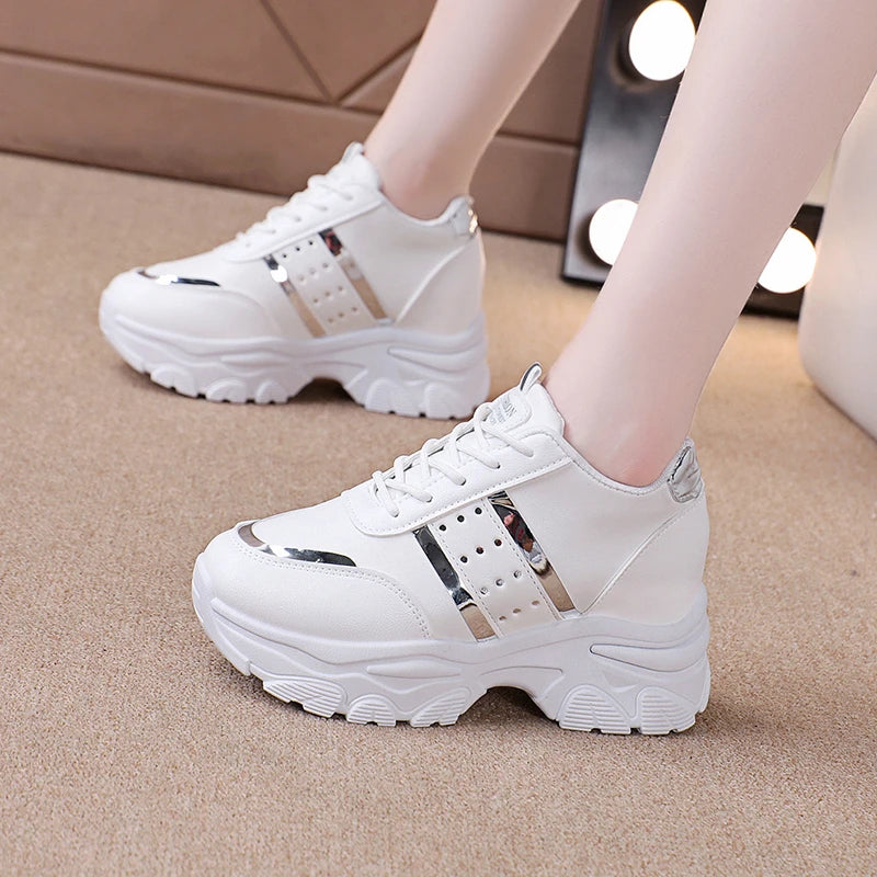 Women Sneakers 2025 New Spring Inner Increase Shoes for Woman Comfortable Casual Platform Tennis Sneakers Women Zapatos De Mujer