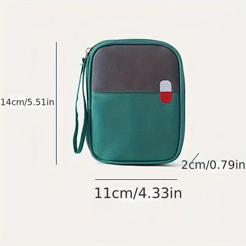 Mini Medicine Organizer Bag Outdoor First Aid Kit Portable Travel Storage Sack Emergency Medical Case Accessories Supplies