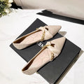 Women's Shoes Flats Office Pointed Toe Luxury Casual Shoes 2025 Flat Anti Slip Lightweight Women's Elegant Dress Banquet Shoes