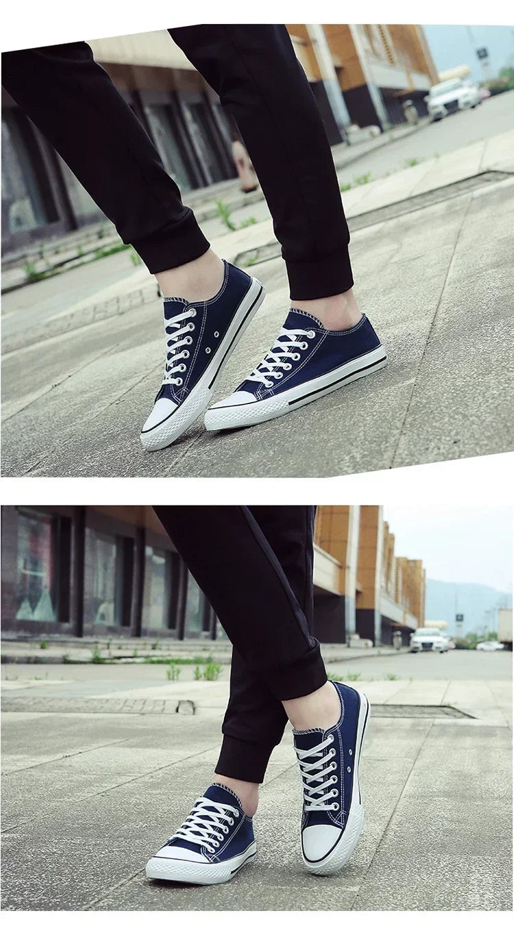 2025 Men Canvas Shoes Lace-up Athletic Leisure Sneaker Fashion Breathable High Top Canvas Vulcanized Shoes Zapatos De Hombre