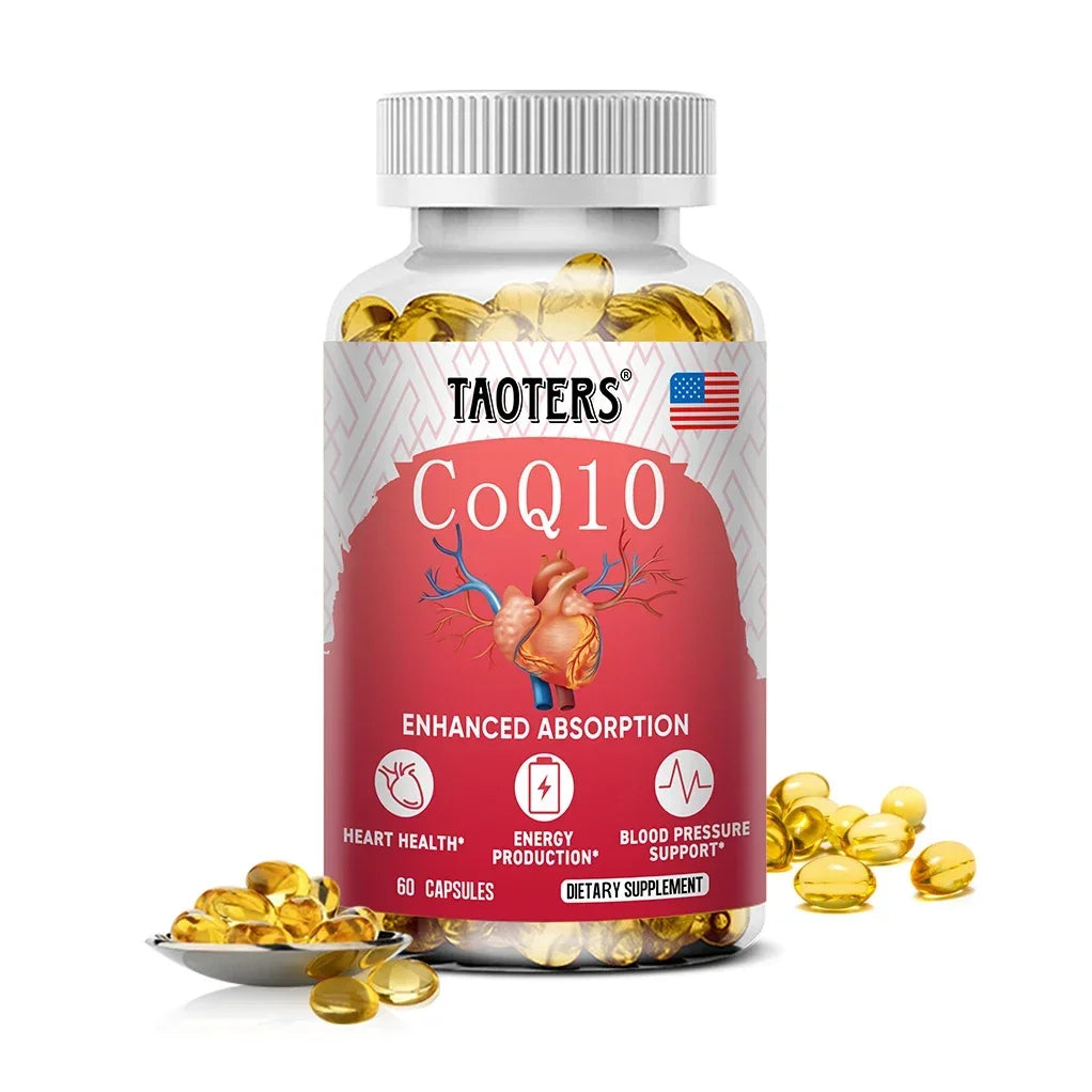 CoQ10 400mg - High Absorption, Coenzyme Q-10 , Non-GMO Gluten Free Vegan , Dietary Vitamin Supplement Antioxidant Support