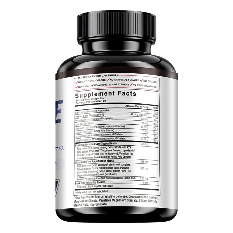 Prostate Health Supplement - Natural Saw Palmetto Extract, Supports Prostate and Hair Health,Improves Immunity