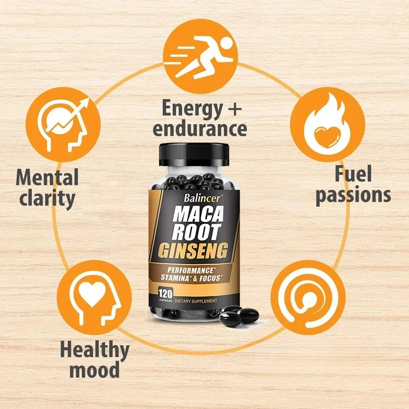 Natural Maca Extract - Aids endurance and strength, mood, performance supplement