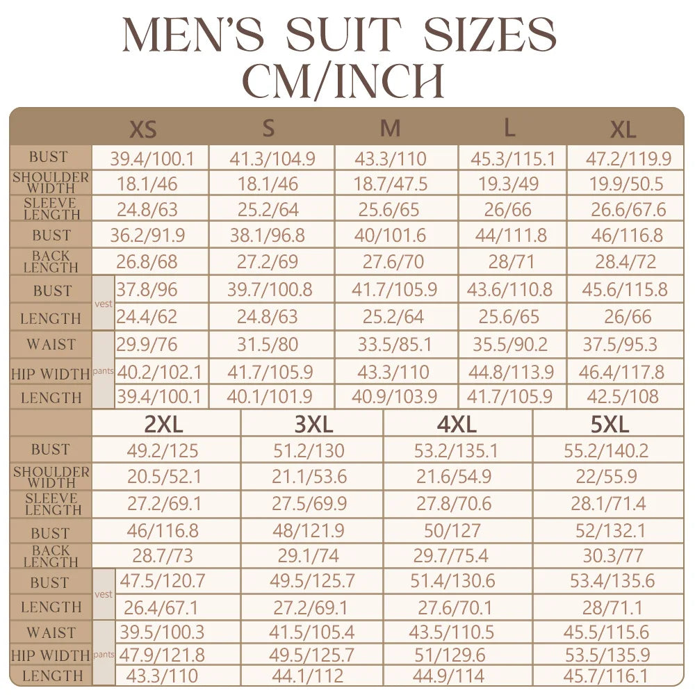 Man Formal Suits for Men Suit Set Wedding Luxury  Fashion Suit Dress  2 Piece Modern Men's Suits