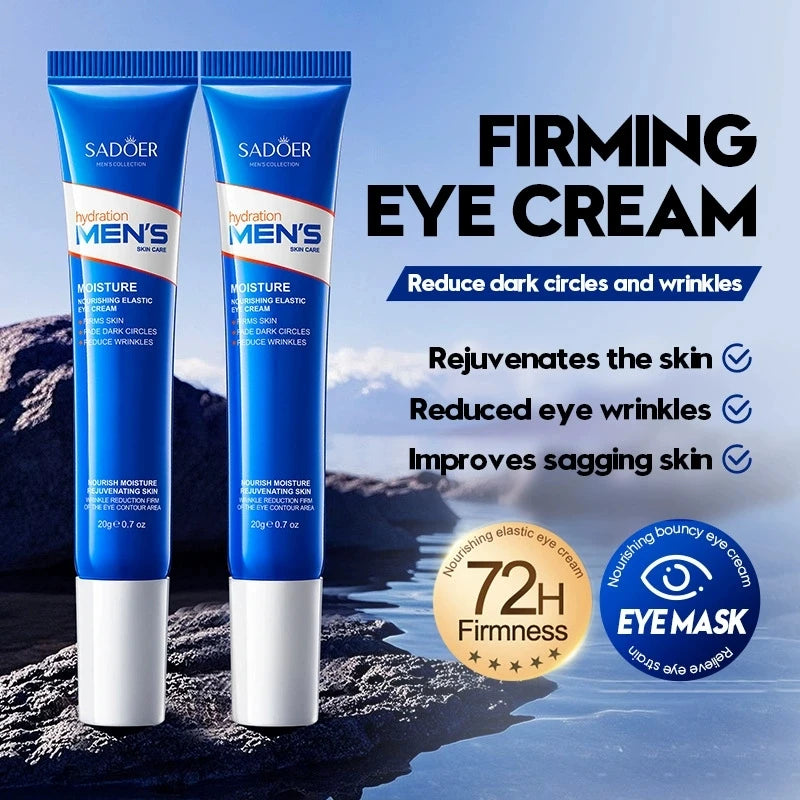 1/2pcs SADOER Men's Eye Cream Anti Dark Circles Removal Eye Bags Moisturizing Anti-Aging Anti-wrinkles Men Eyes Skin Care