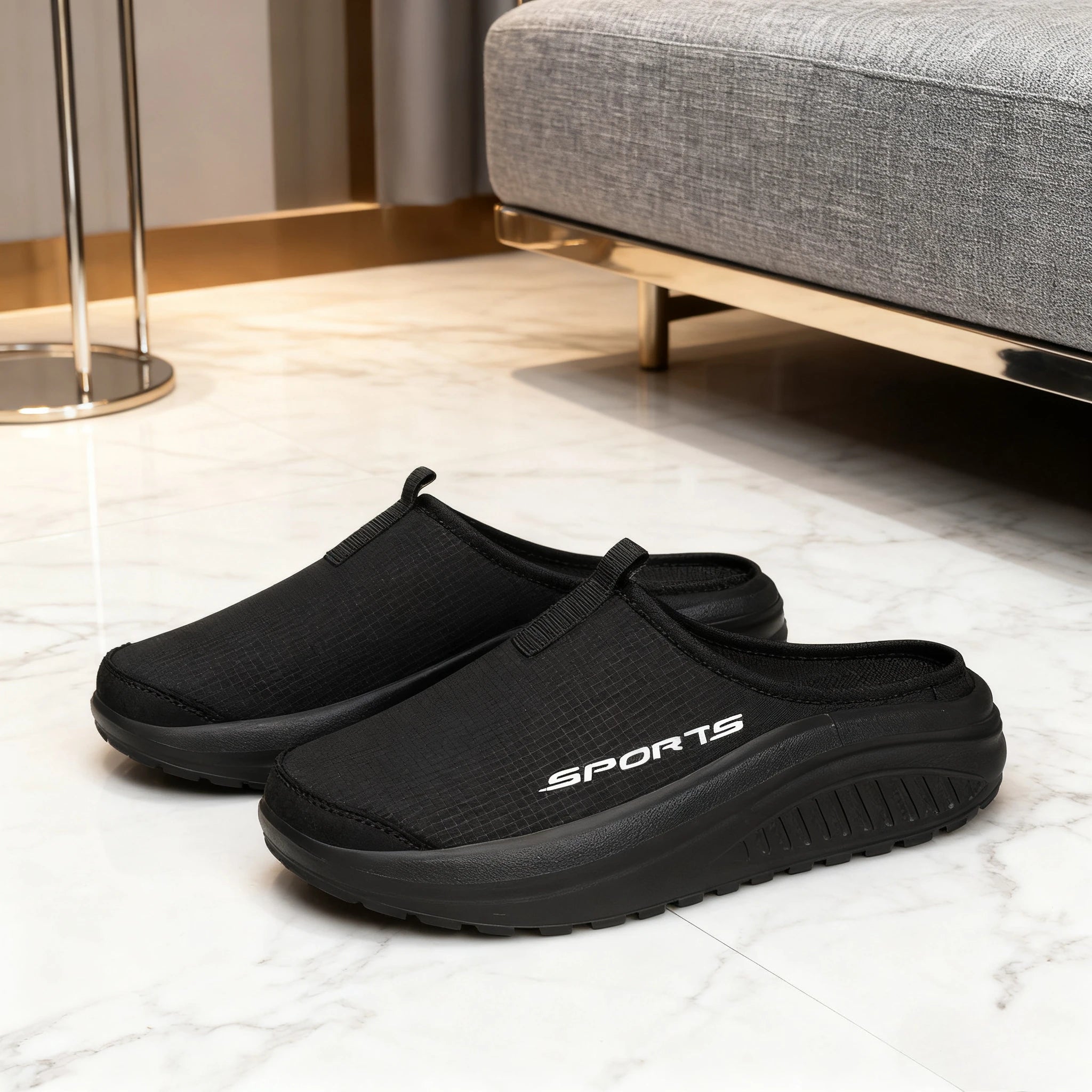 Men's and Women's Walking Shoes Lightweight and Comfortable Platform Wheels Slippers Cheap Breathable Casual Flat Shoes 2025