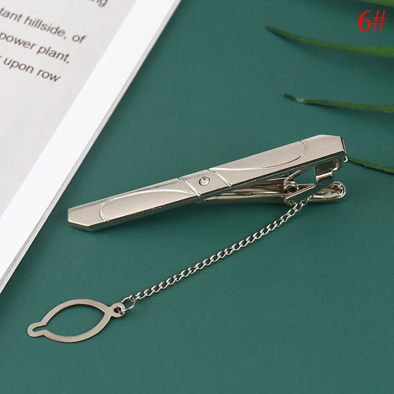 New Tie Clip Fashion Style Necktie Men Metal Simple Bar Clasp Practical Bowtie Clasp Tie Pin for Mens Gift Accessories