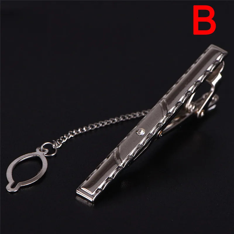 New Tie Clip Fashion Style Necktie Men Metal Simple Bar Clasp Practical Bowtie Clasp Tie Pin for Mens Gift Accessories