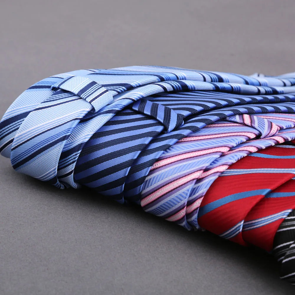 Men Ties Classic Business Necktie Stripes Tie for Man Gifts Neck Tie for Daily Wear Wedding Party Accessories