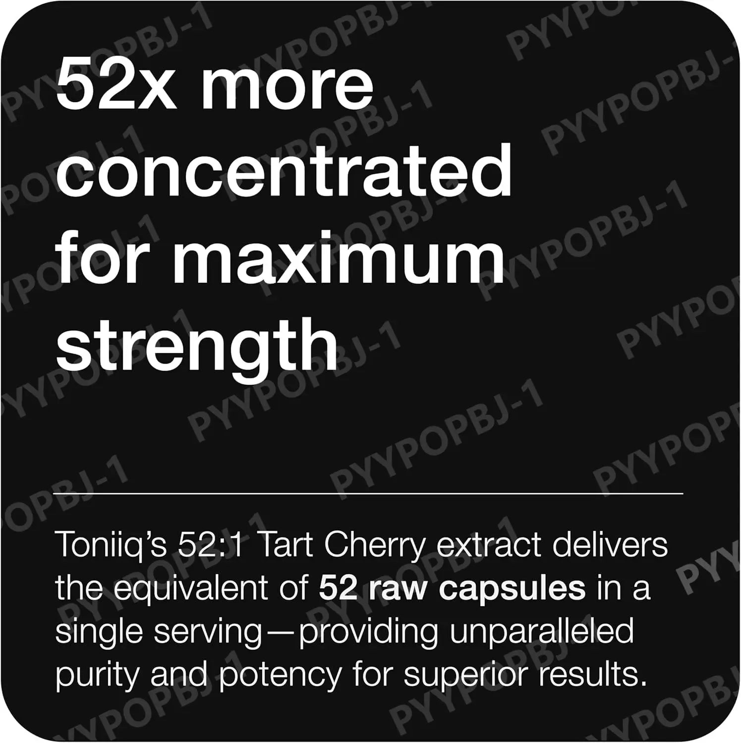 Toniiq Tart Cherry Capsules Ultra High Potency 52:1 Extract - Highly Concentrated - Third-Party Lab Tested for Purity & Quality