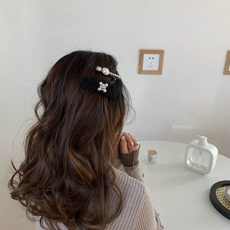 Pearl women's hair clips Luxury Camellia Women hair clips girl hair accessories girls Hair jewelry for women hair clips