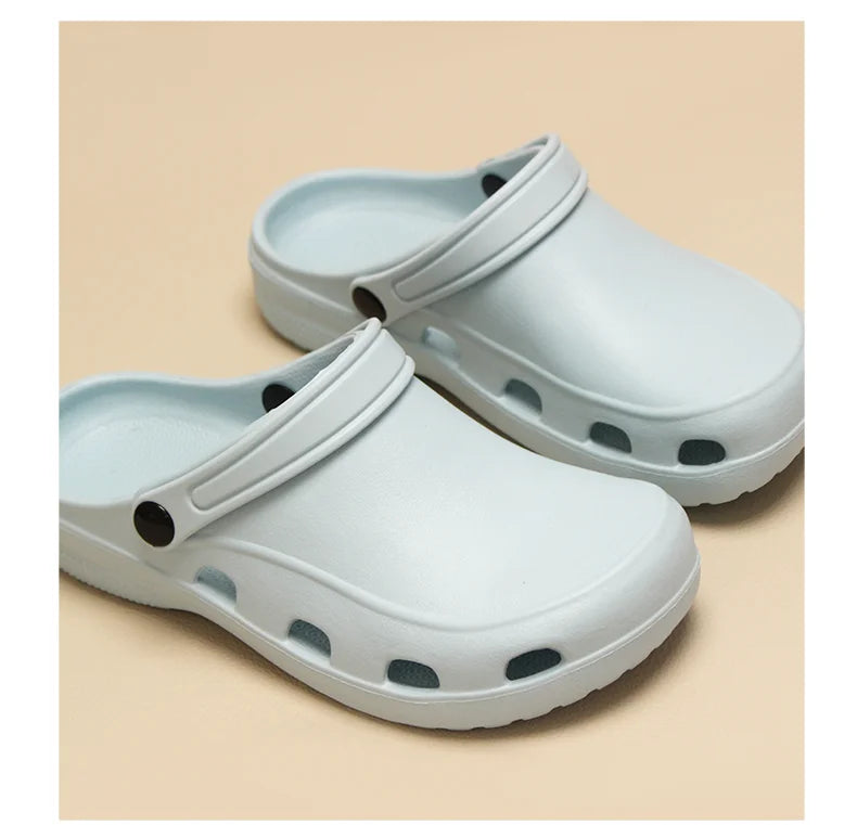 Professional Scrubs Clogs Ultra Light Nurse Work Shoes Anti Slip Pediatric Slippers Breathable Dentist Nursing Shoes 5X03-04