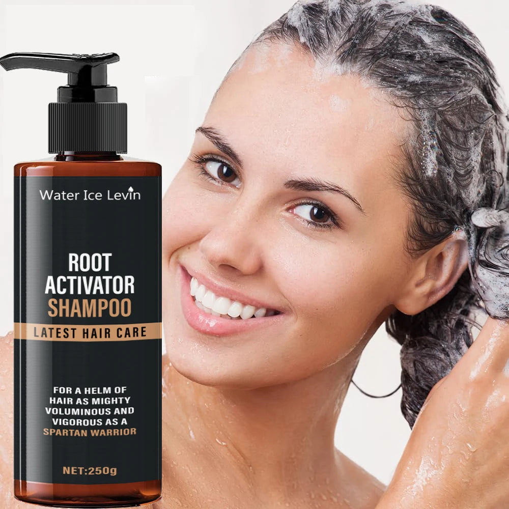 Root Activating Shampoo - Natural Herbal Extracts, Keratin and Biotin Leaves Hair Feeling Fresh and Dry, and Makes Damaged Hair More Dense.