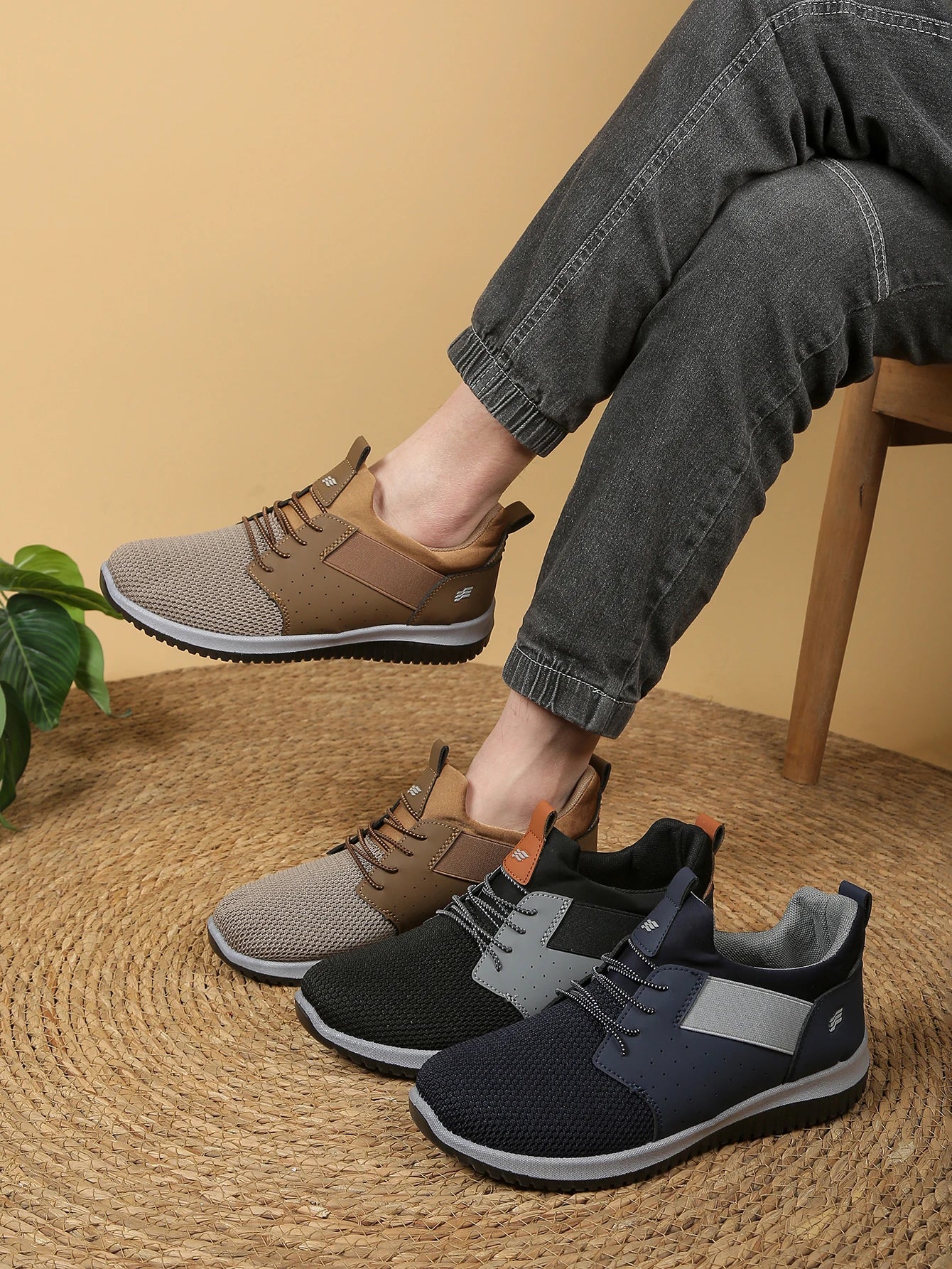 Men's casual shoes, unique and stylish design, fashionable sports shoes, low-top style, suitable for walking, running  jogging